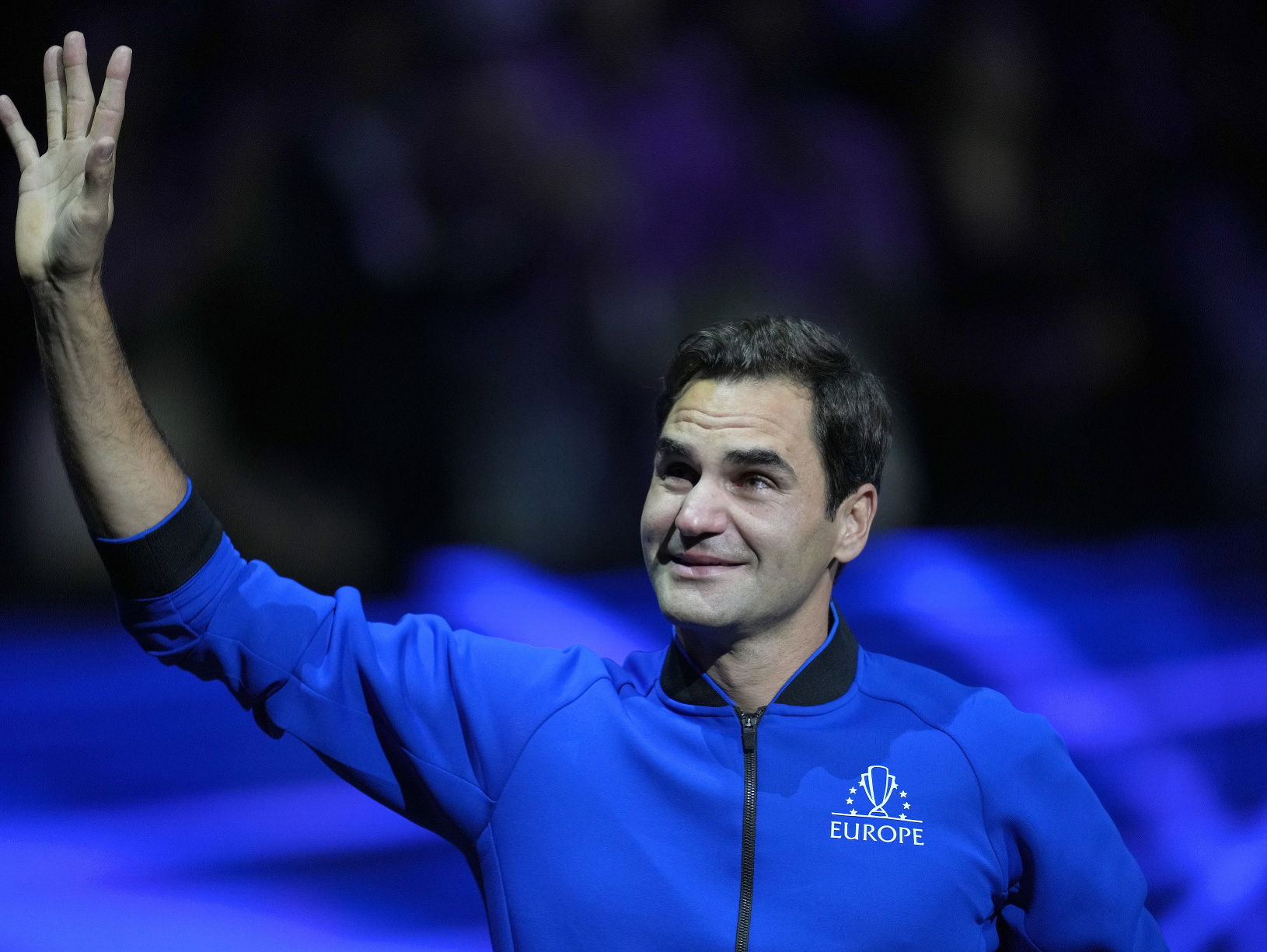 Roger Federer počas Laver
