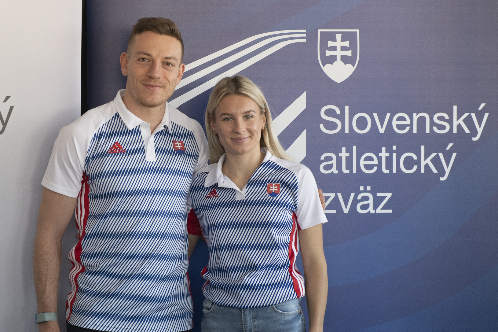 Na snímke slovenskí atléti