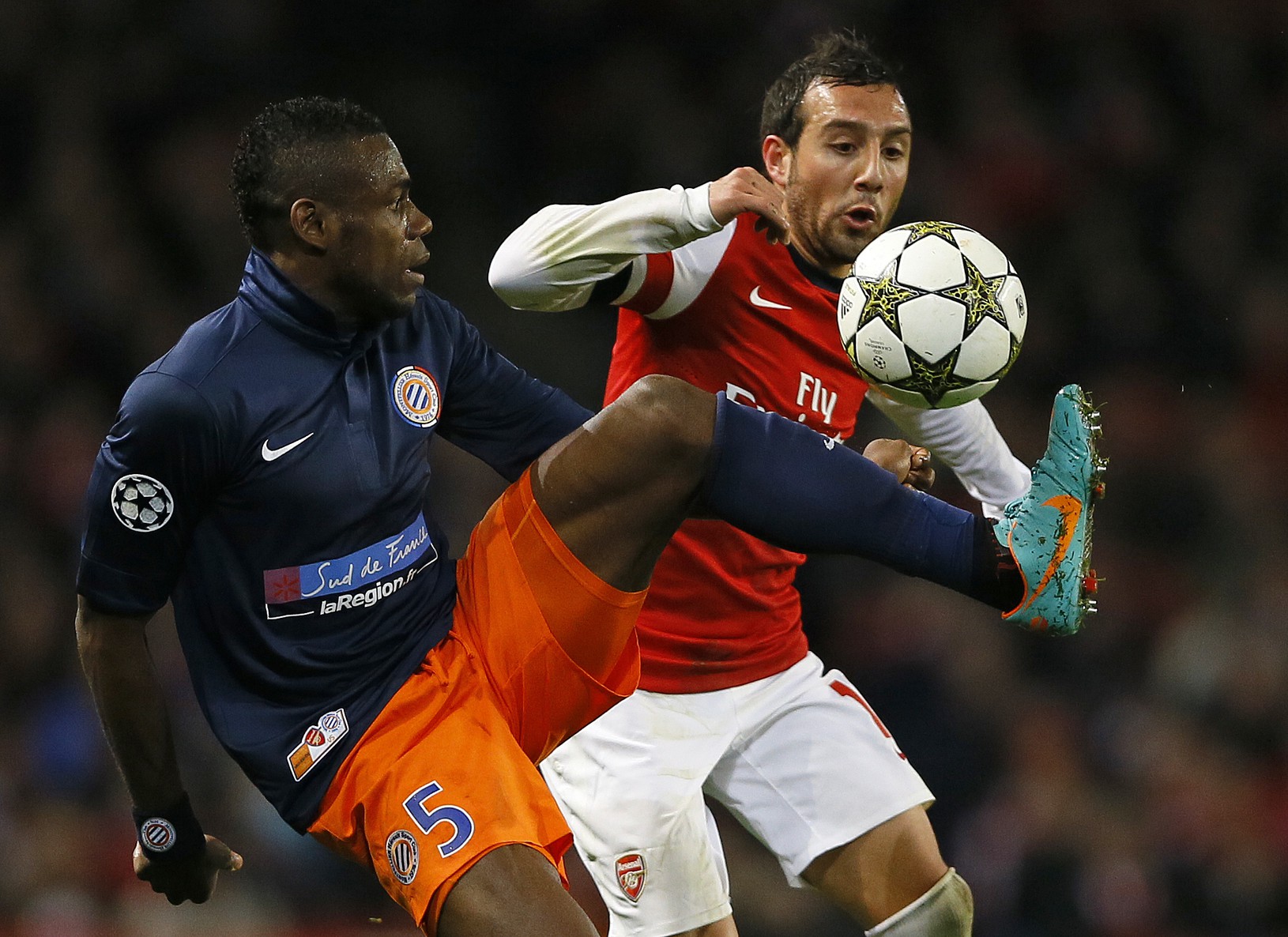 Santi Cazorla a Henri