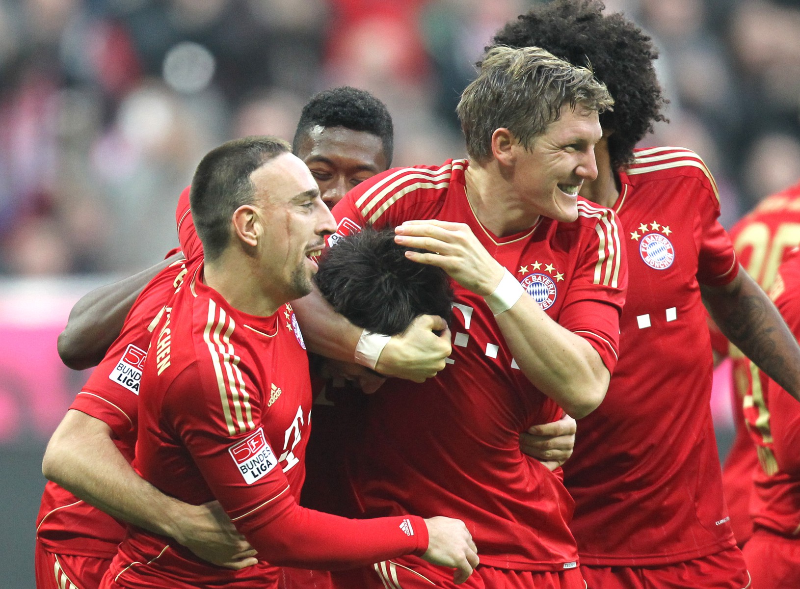 Gólové oslavy futbalistov Bayernu