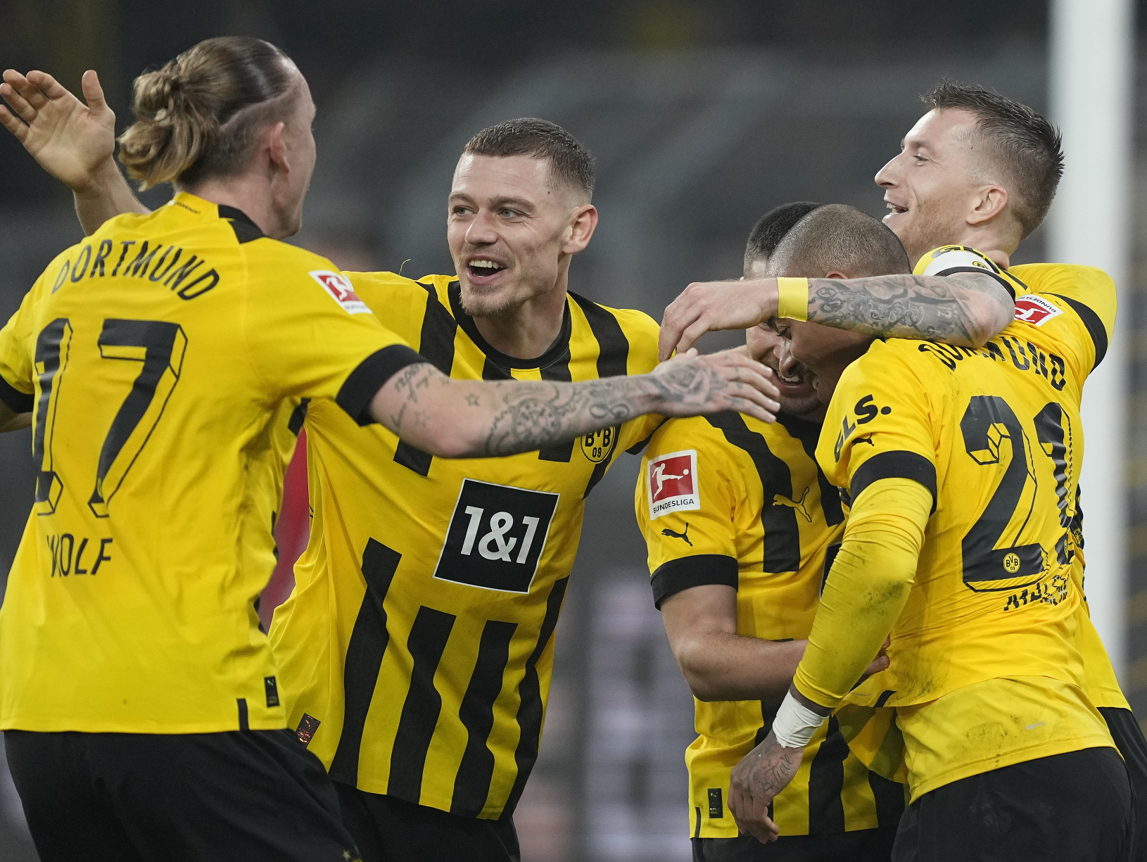 Gólové oslavy futbalistov Dortmundu