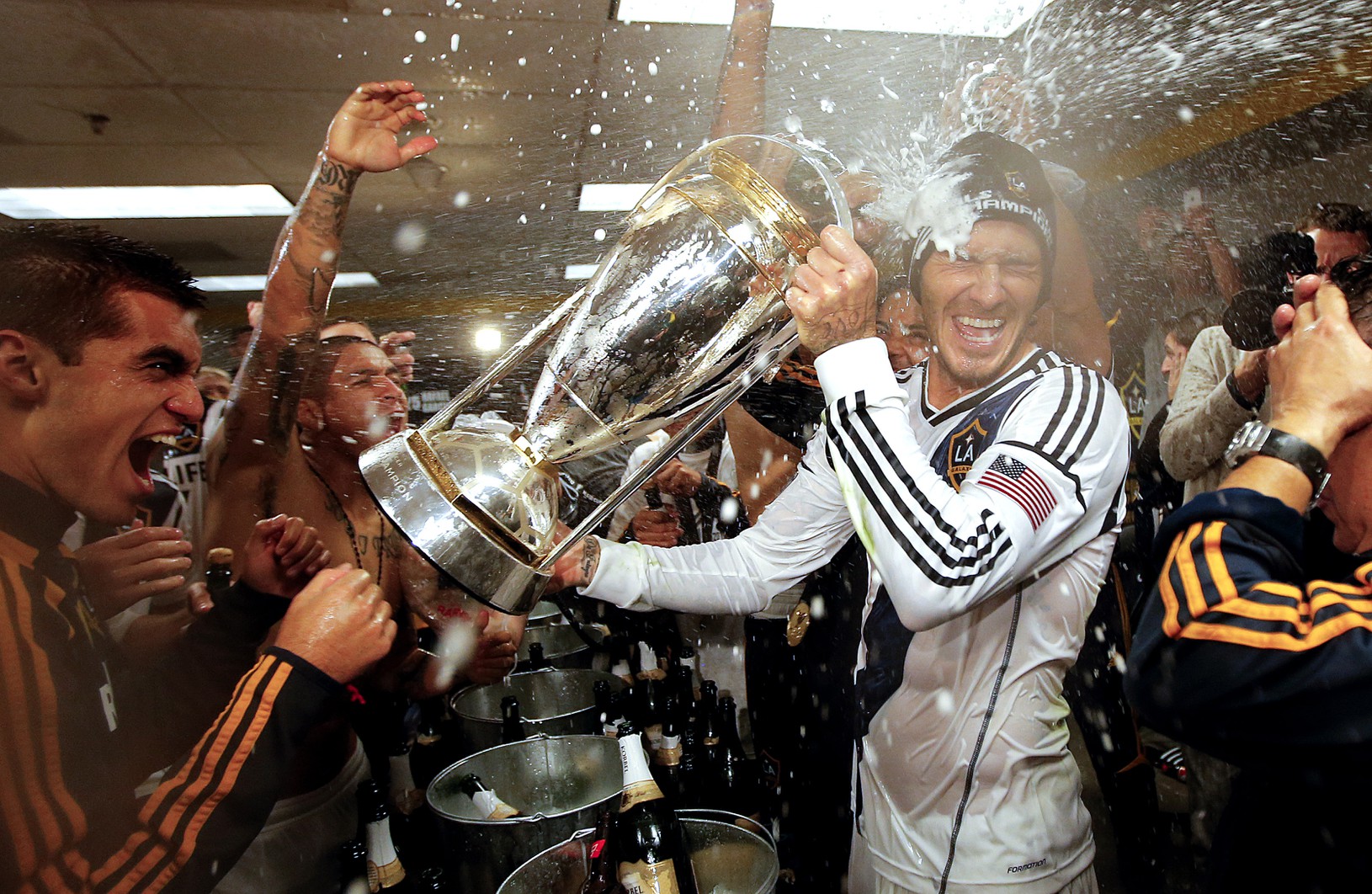 David Beckham si užíva