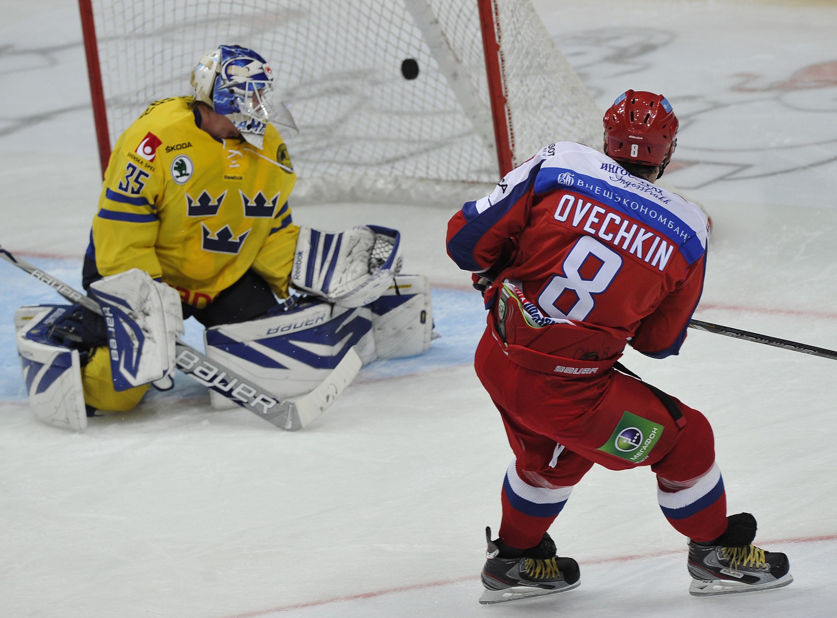 Alexander Ovečkin dáva gól