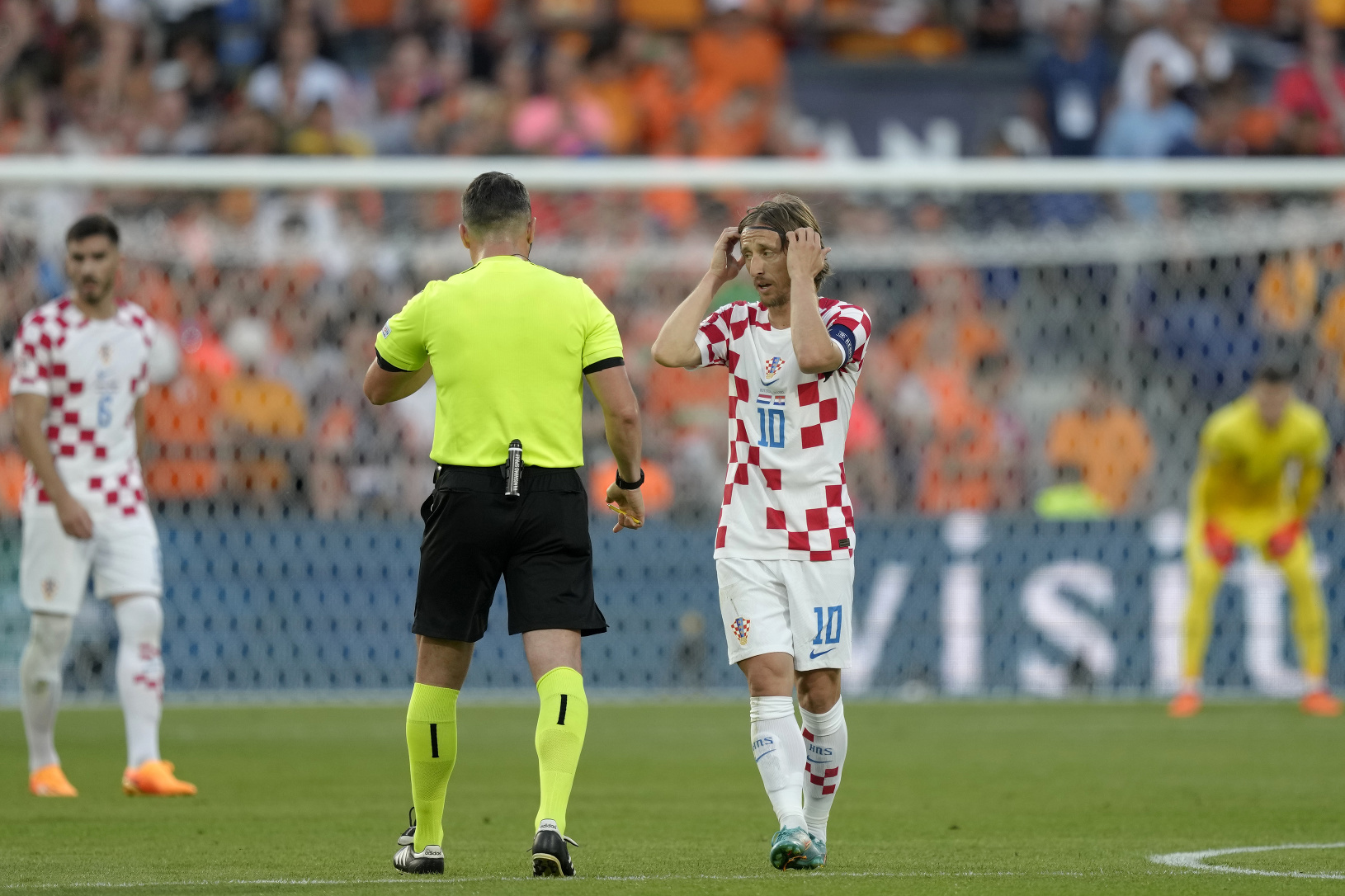 Vpravo kapitán Chorvátska Luka