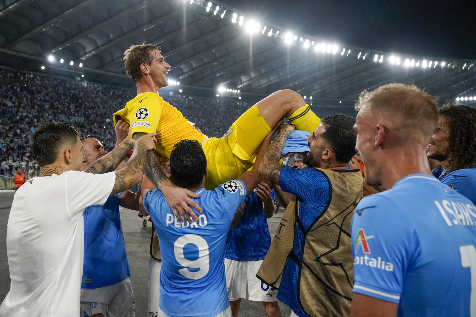 Celé Lazio oslavuje svojho