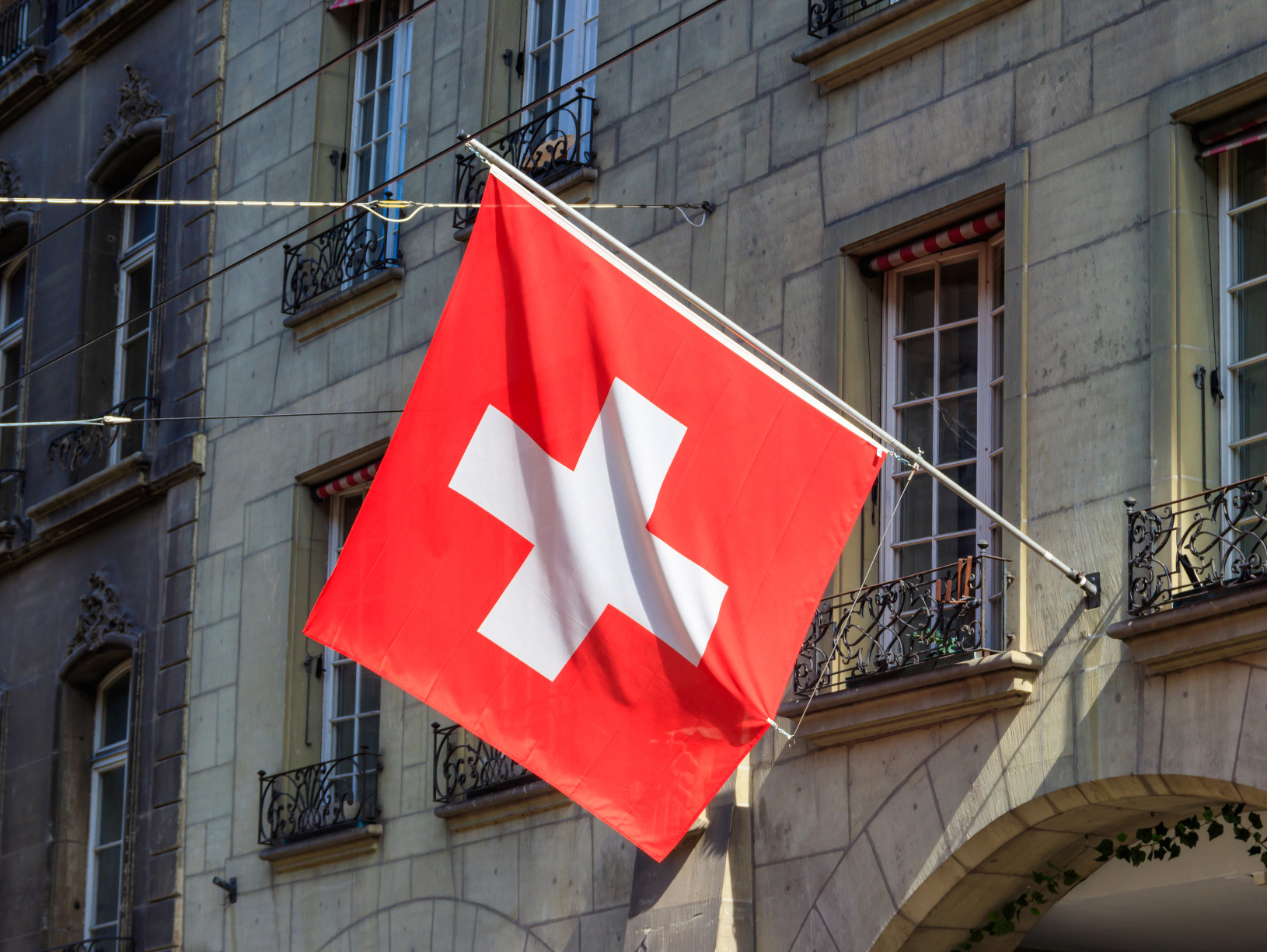 Švajčiarska vlajka - ilustračné