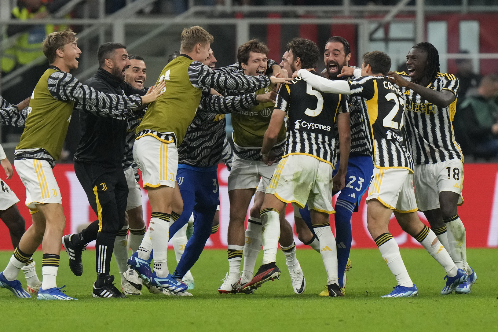 Víťazná oslava futbalistov Juventusu