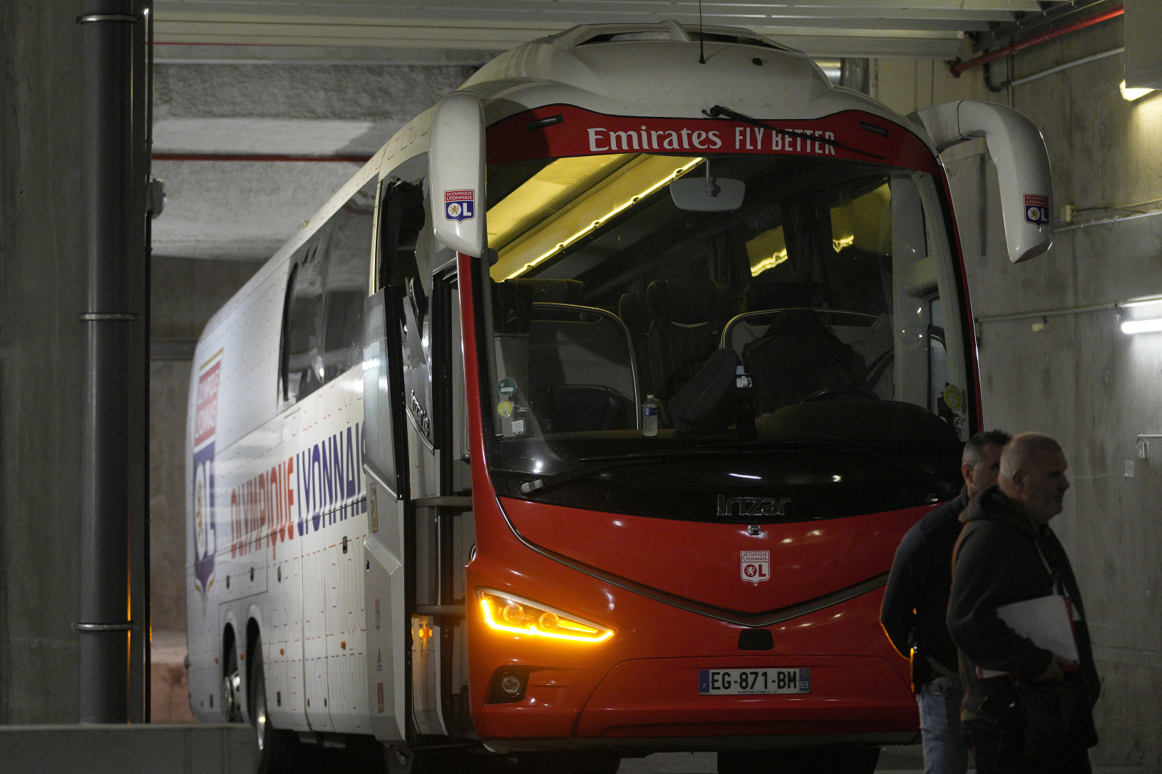 Klubový autobus futbalistov Lyonu