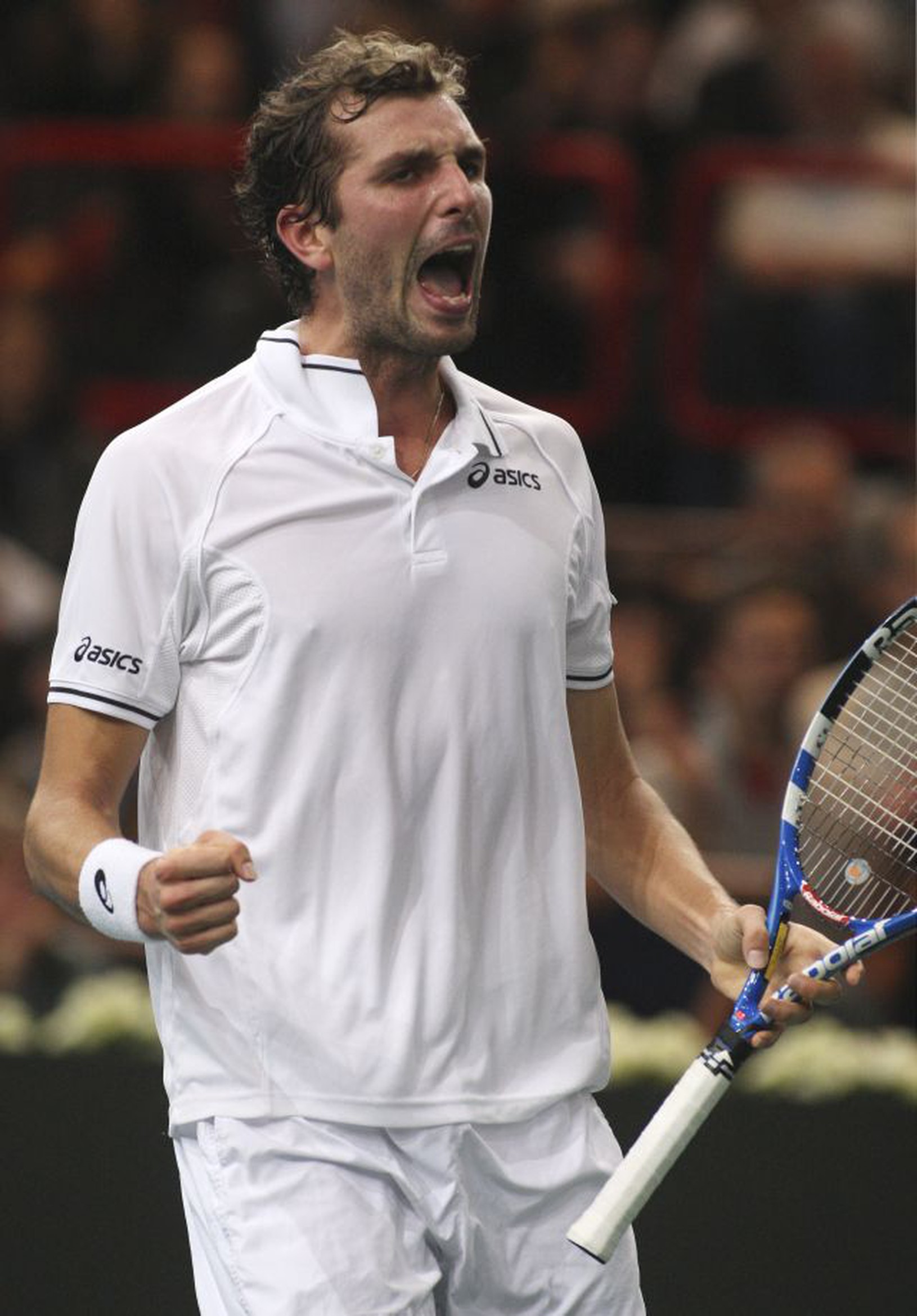Šťastný Julien Benneteau po