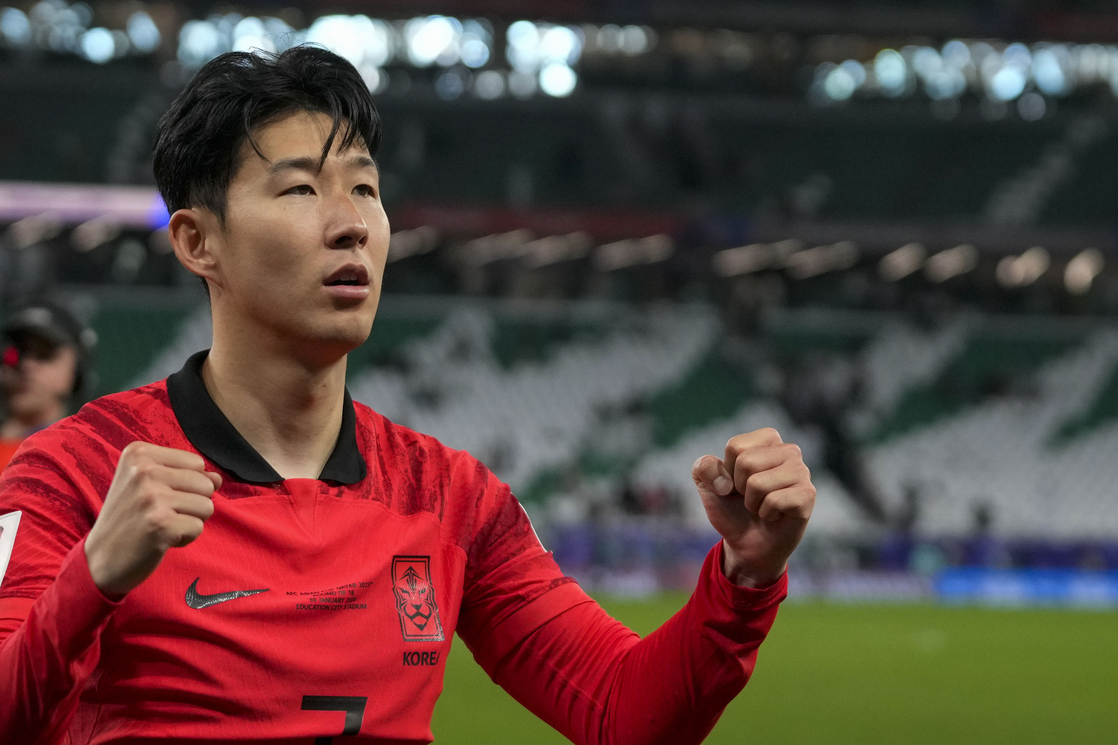 Kórejskí futbalisti sa radujú