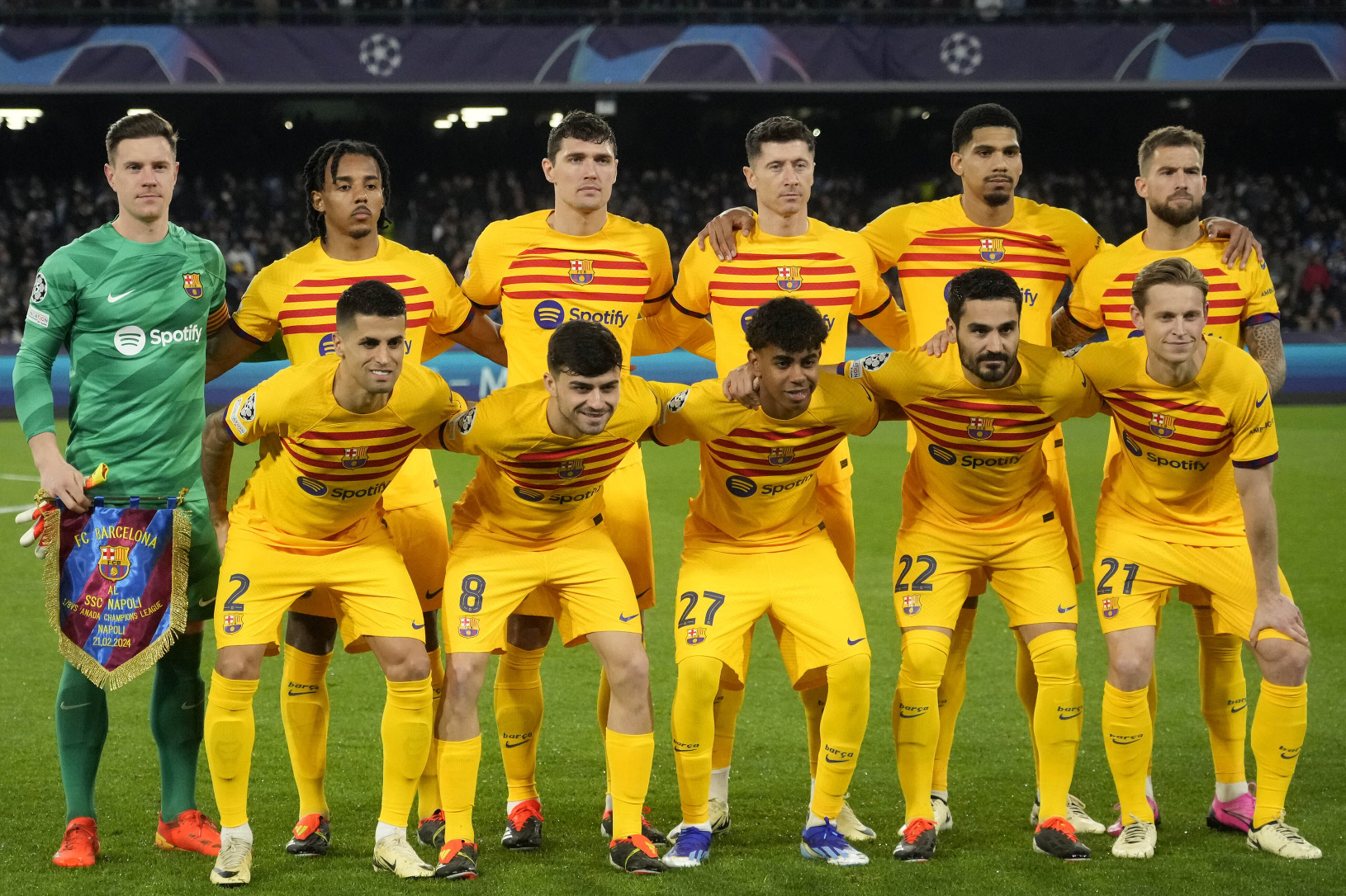 Barcelonská squadra pred osemfinálovým