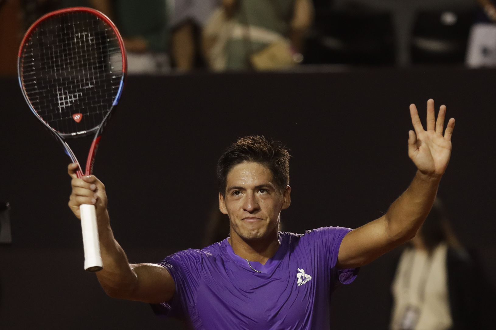 Sebastián Báez oslavuje triumf