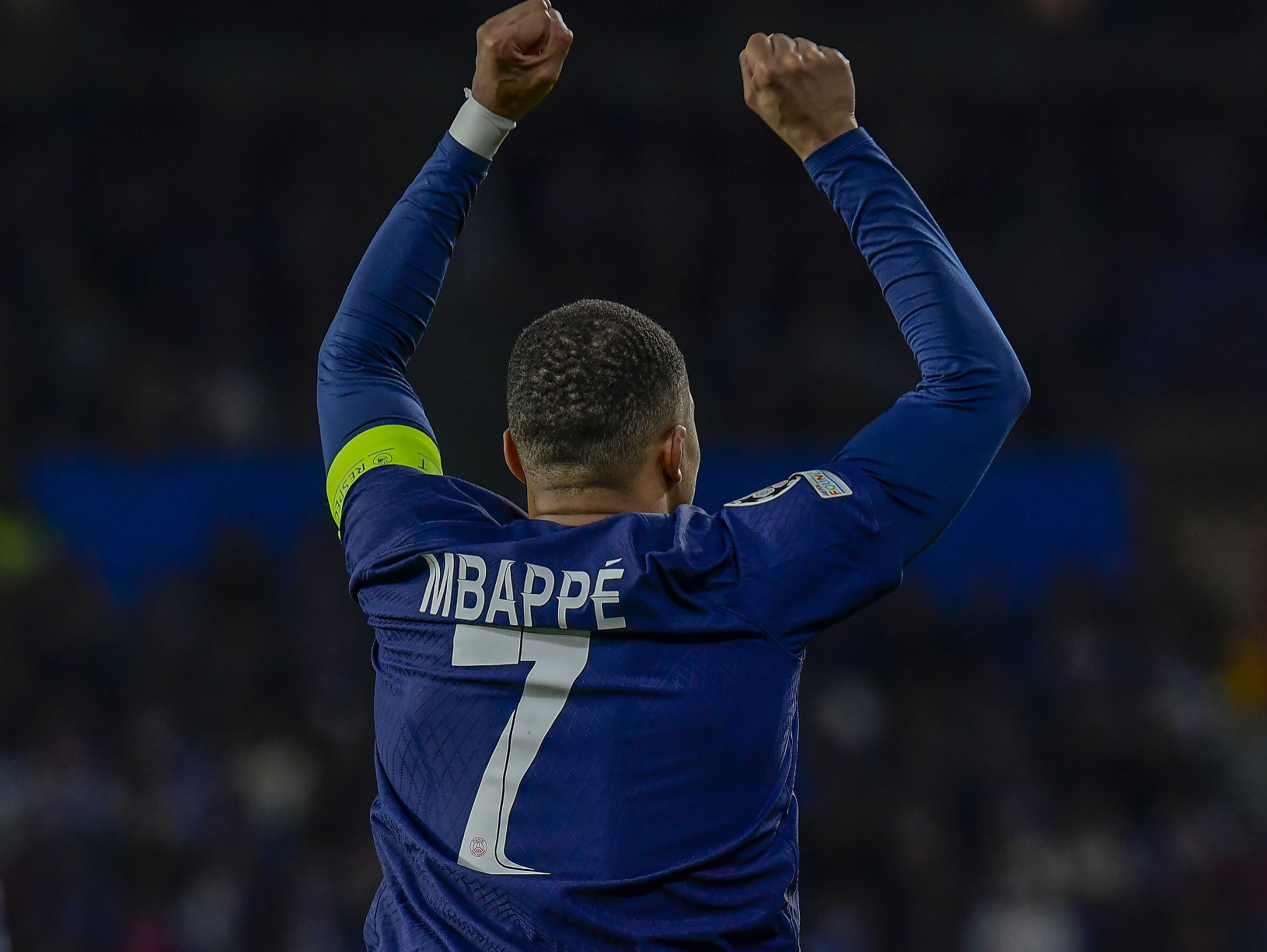 Kylian Mbappé oslavuje gól