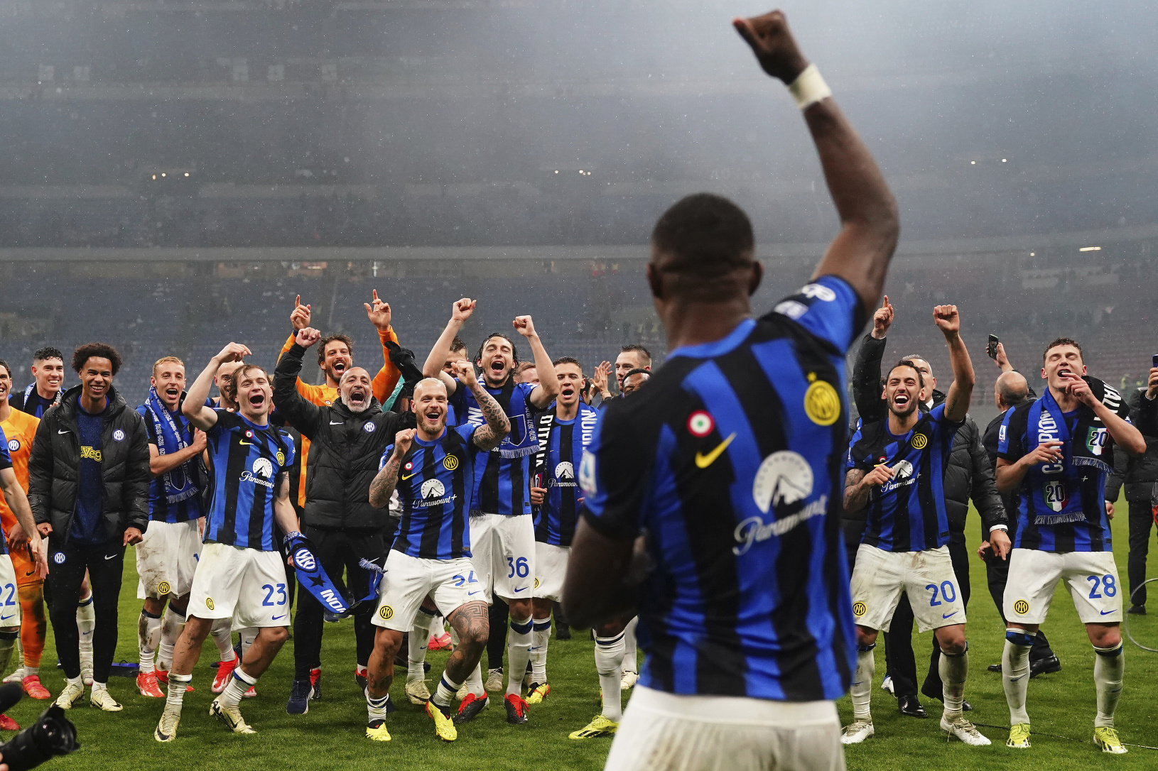 Majstrovské oslavy futbalistov Interu