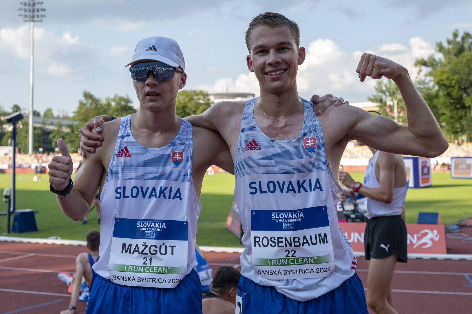 Na snímke slovenskí reprezentani,