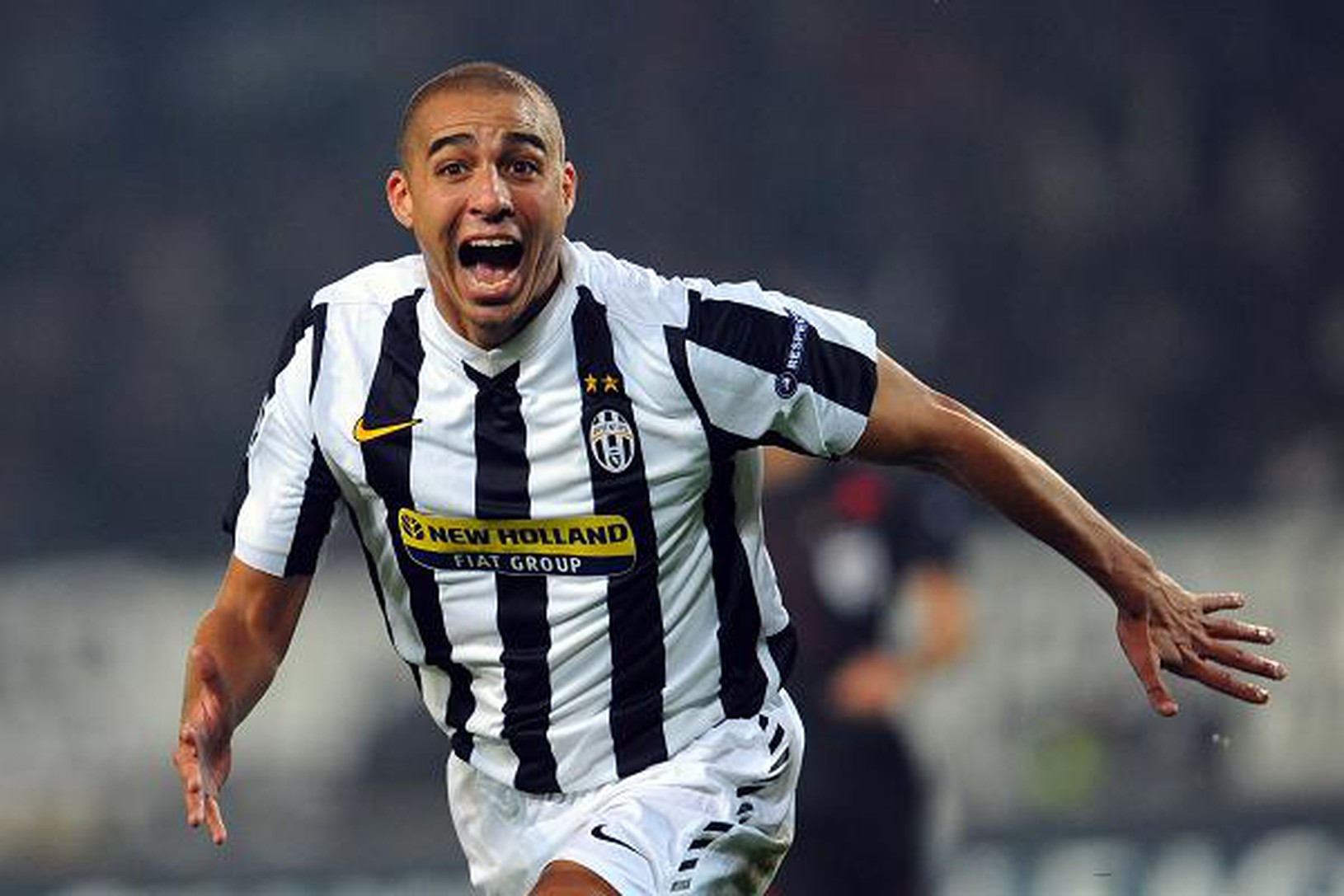 David Trezeguet oslavuje gól