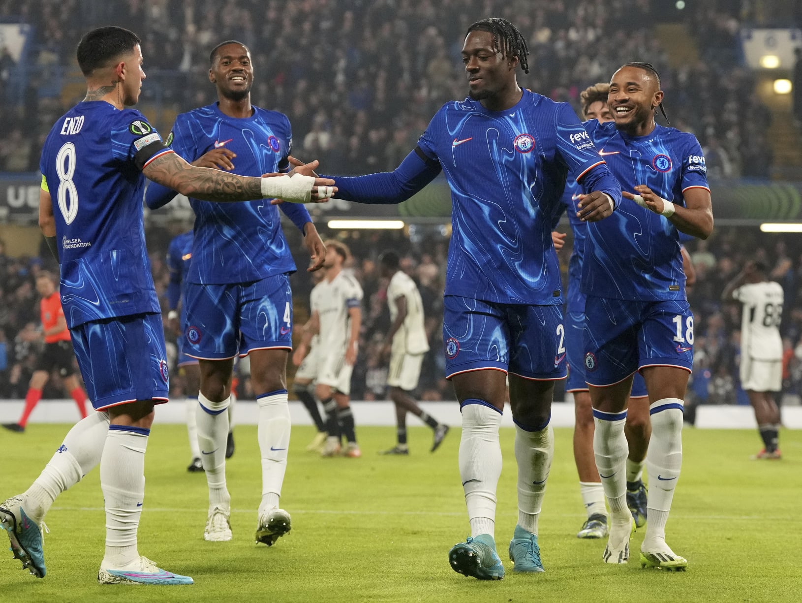 Radosť hráčov Chelsea FC