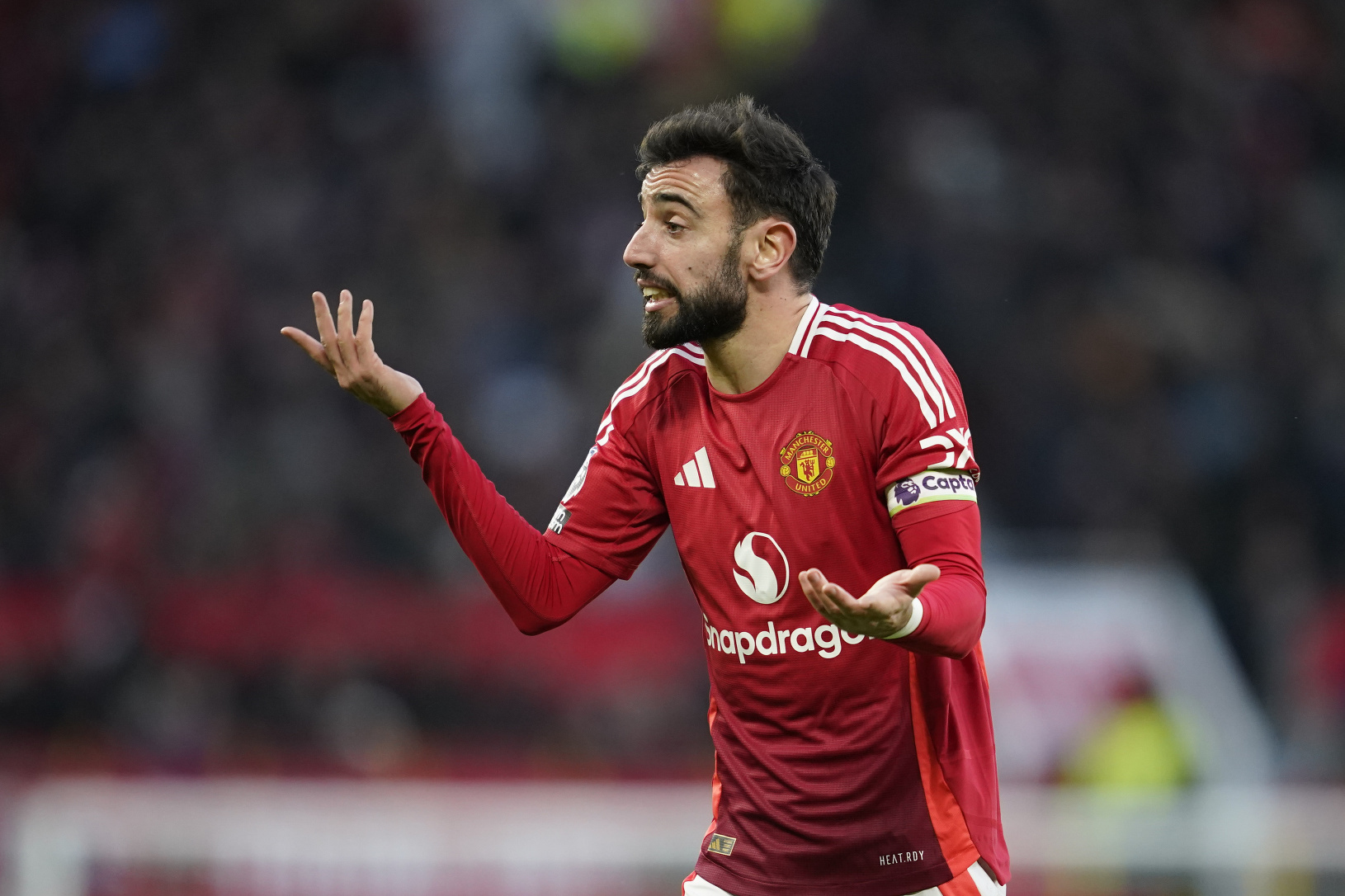 Frustrovaný Bruno Fernandes z