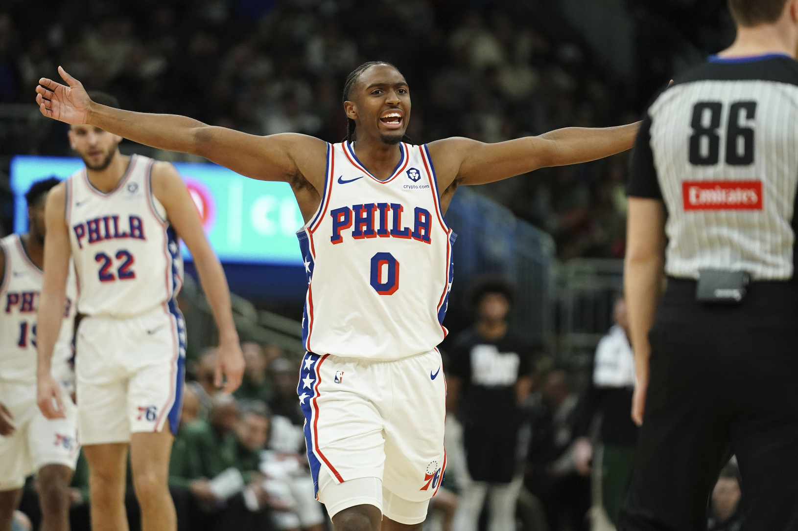 Rozohrávač Philadelphie Tyrese Maxey