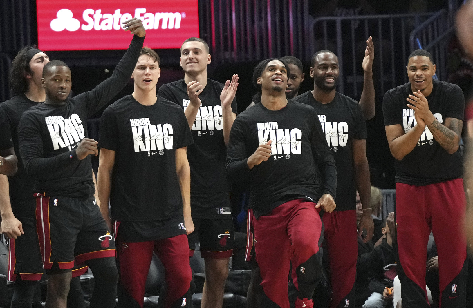 Veselá lavička Miami Heat