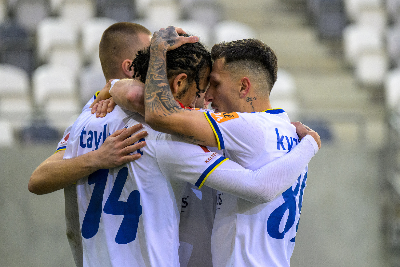 Na snímke radosť futbalistov