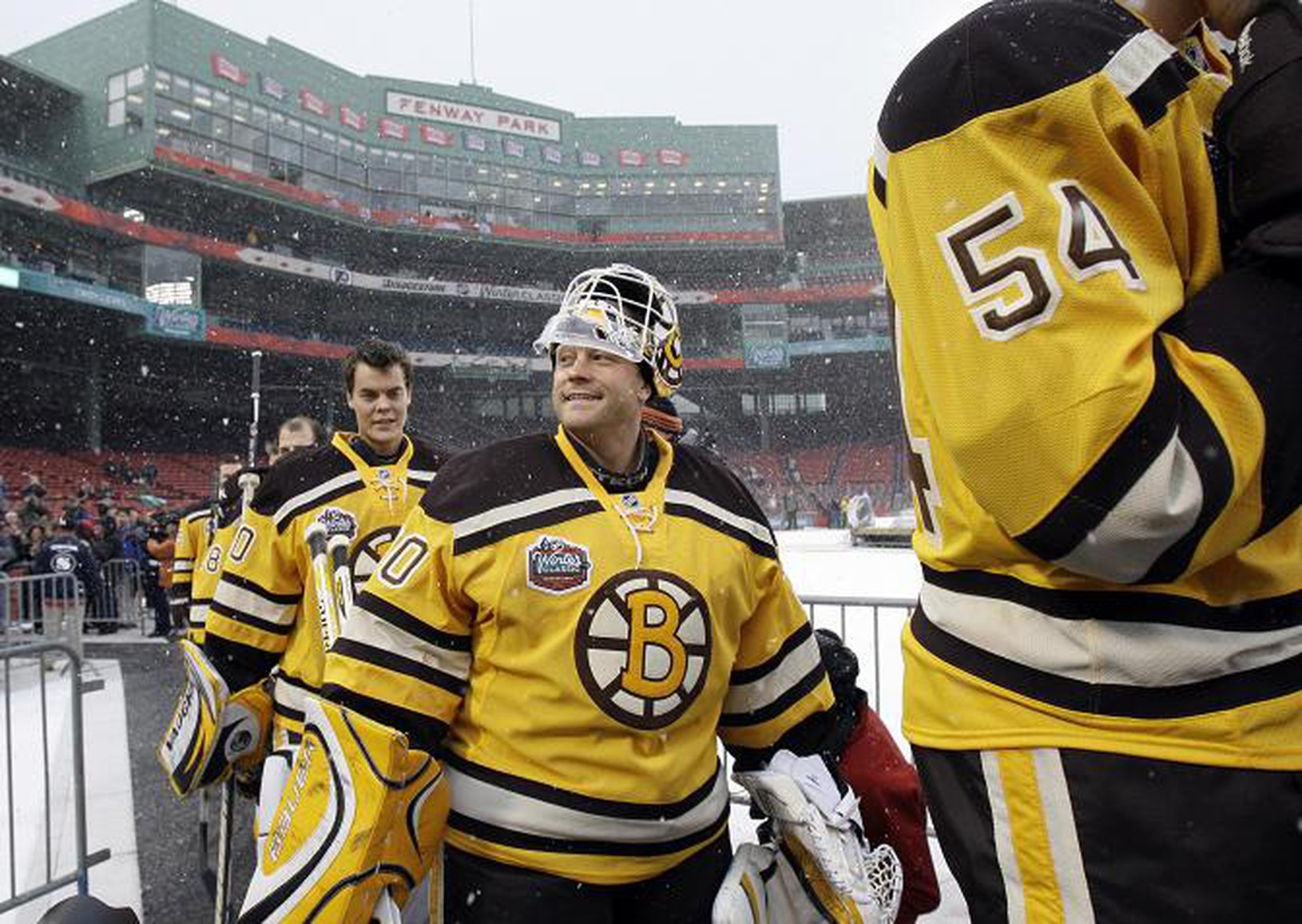 Gólman Bostonu Bruins Tim