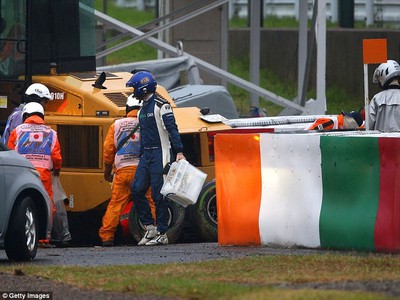 Jules Bianchi utrpel pri havárii počas nedeľňajšej VC Japonska ťažké zranenia hlavy a je v kritickom stave