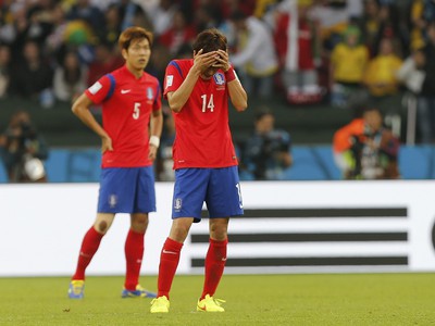 Sklamaní futbalisti Južnej Kórei