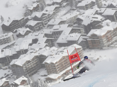 Adam Žampa počas obrovského slalomu mužov