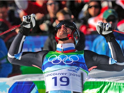 Víťaz super G Aksel Lund Svindal