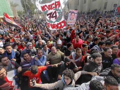 Protesty v Egypte po