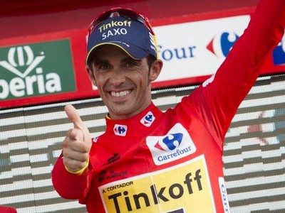 Alberto Contador po triumfe