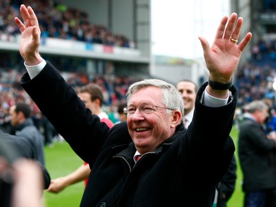 Šťastný Alex Ferguson