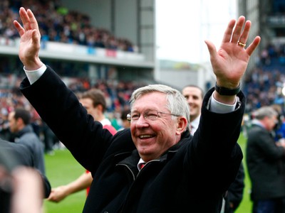 Šťastný Alex Ferguson