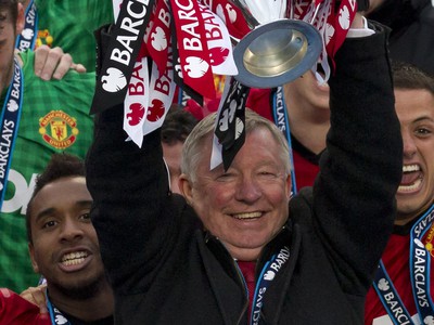Alex Ferguson s poslednou trofejou