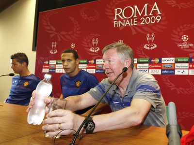 Alex Ferguson, Rio Ferdinand, Cristiano Ronaldo, 26. mája 2009