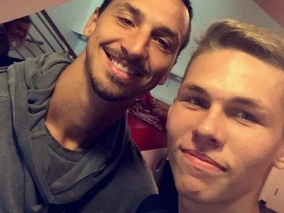 Alex Fojtíček so Zlatanom Ibrahimovičom
