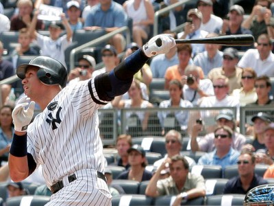 Alex Rodriguez práve odpálil jubilejný homerun