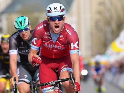 Alexander Kristoff triumfoval v druhej etape cyklistických pretekov Driedaagse De Panne - Koksijde