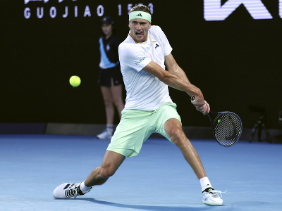 Nemecký tenista Alexander Zverev počas semifinále Australian Open