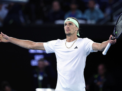 Nemecký tenista Alexander Zverev počas semifinále Australian Open