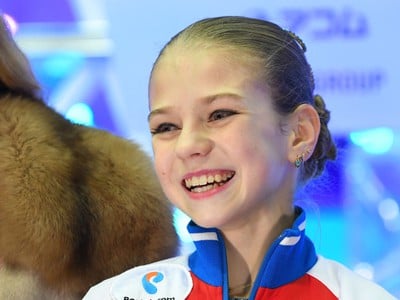 Trinásťročná Ruska Alexandra Trusovová