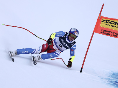 Alexis Pinturault počas super-G v rámci alpskej kombinácii na MS v lyžovaní