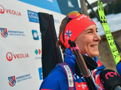 Na snímke slovenská biatlonistka Anastasia Kuzminová 