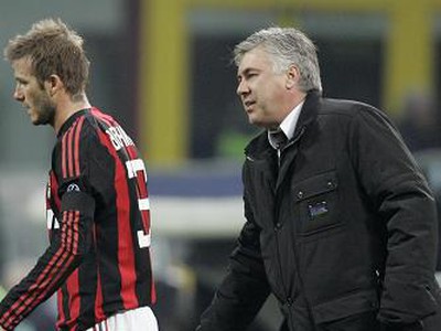 Ancelotti a Beckham