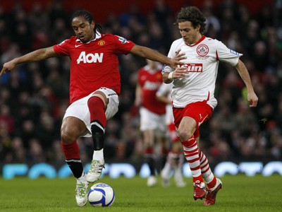 Anderson v zápase s Crawley Town