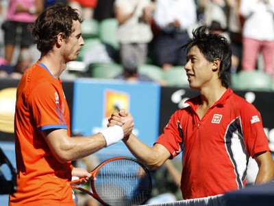 Andy Murray a Kei Nišikori