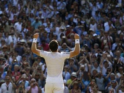 Andy Murray a jeho víťazné emócie