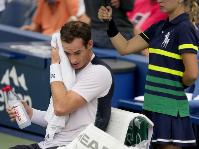 Andy Murray počas 1. kola US Open 2023