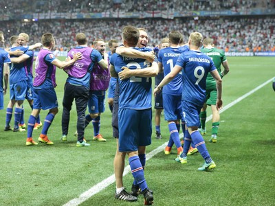 Obrovská radosť Islandu po postupe do štvrťfinále